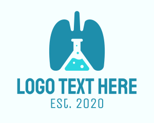 Pulmonology - Respiratory Lung Research Laboratory logo design