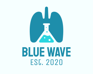 Respiratory Lung Research Laboratory logo design