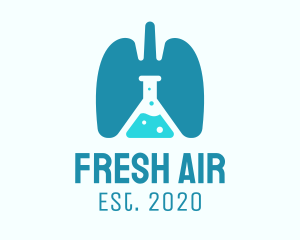 Respiratory Lung Research Laboratory logo design