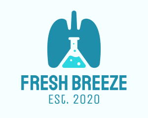 Respiratory Lung Research Laboratory logo design