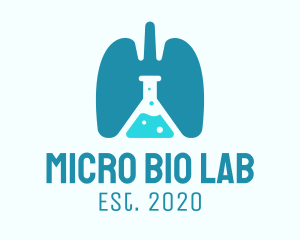 Respiratory Lung Research Laboratory logo design