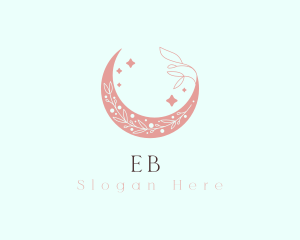 Starry Floral Moon Logo