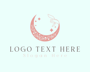 Starry Floral Moon Logo