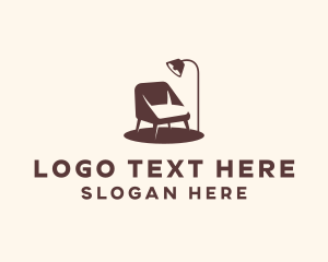 Lamp - Chair Lamp Furniture logo design