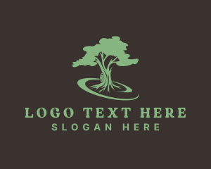 Reforestation - Eco Environmental Tree logo design