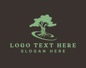 Spa - Eco Environmental Tree logo design