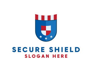 Protection - National Shield Protection logo design