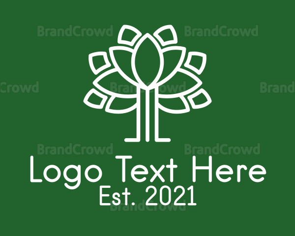 Lotus Organic Tree Logo