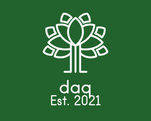 Natural - Lotus Organic Tree logo design