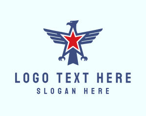 Patriot - Star Eagle Bird logo design