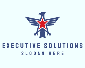 President - Star Eagle Bird logo design