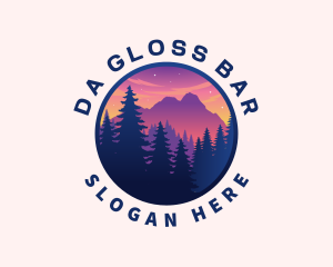 Forest Outdoor Mountain logo design