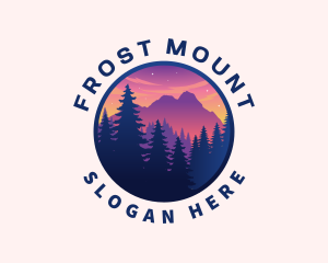 Forest Outdoor Mountain logo design