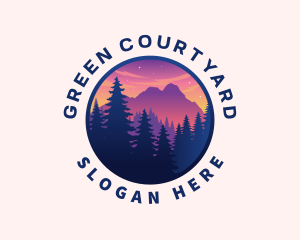 Forest Outdoor Mountain logo design