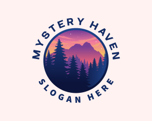 Forest Outdoor Mountain logo design