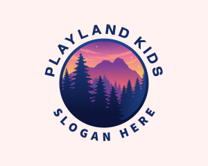 Forest Outdoor Mountain logo design