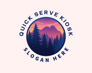 Forest Outdoor Mountain logo design