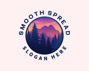 Forest Outdoor Mountain logo design