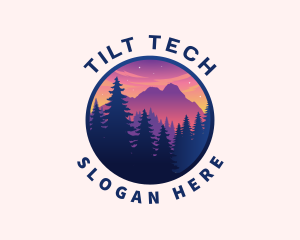 Forest Outdoor Mountain logo design