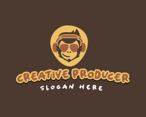 Producer - Cool Chimp Headset logo design