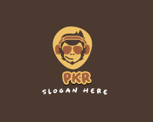 Cool Chimp Headset logo design