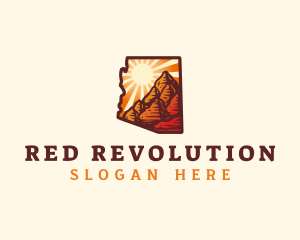 Arizona Sedona Red Rocks logo design