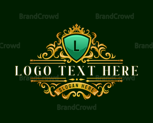 Luxury Shield Crown Logo