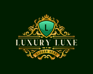 Luxury Shield Crown logo design