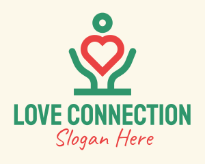 Charity Love Caring Hand logo design