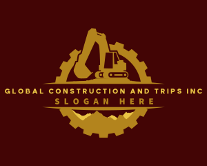 Demolition - Builder Excavator Backhoe logo design