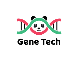 DNA Thread Panda  logo design