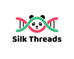 DNA Thread Panda  logo design