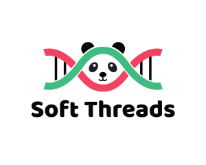 DNA Thread Panda  logo design