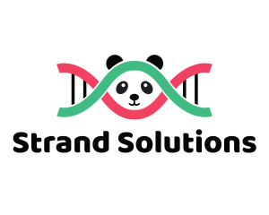 DNA Thread Panda  logo design