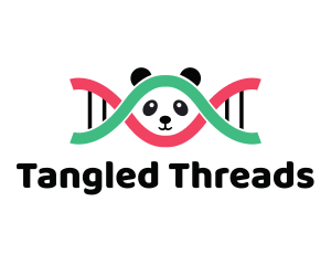 DNA Thread Panda  logo design