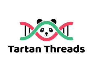 DNA Thread Panda  logo design