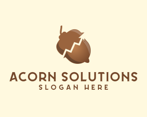 Acorn - Acorn Nut Arrow logo design