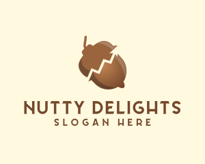 Nut - Acorn Nut Arrow logo design