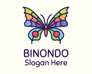 Colorful Butterfly Insect Logo