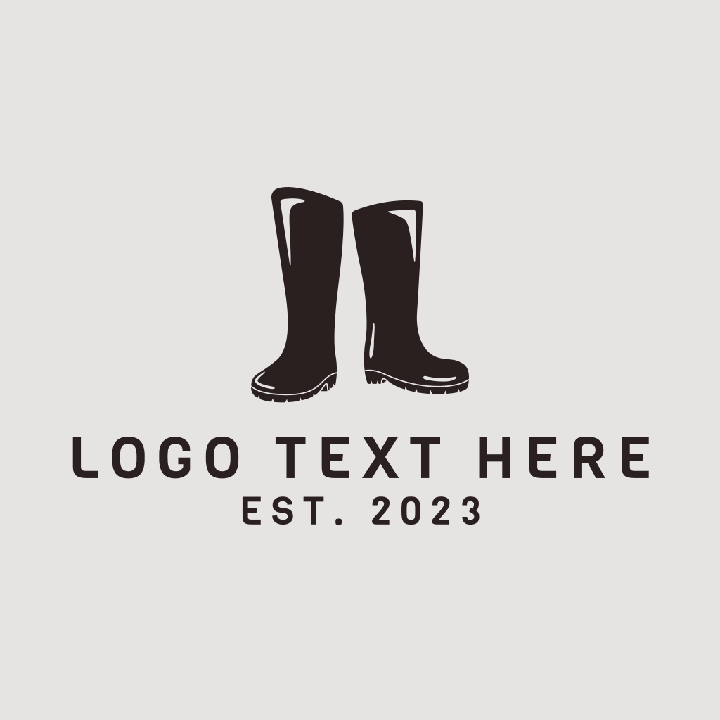 Logo Rubber Boots
