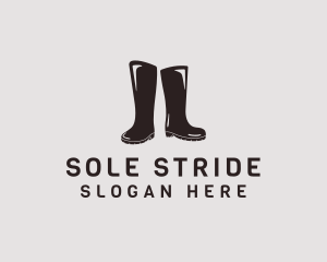 Footwear - Rubber Boots Footwear logo design