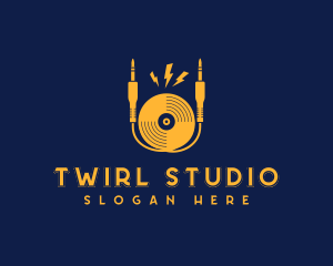 Music Studio Vinyl logo design