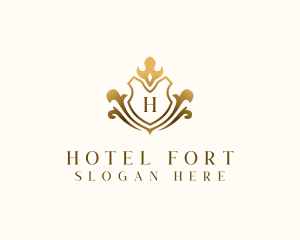 Luxury Shield Hotel logo design