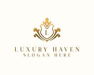 Luxury Shield Hotel logo design