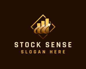 Stocks - Arrow Finance Stock Market logo design