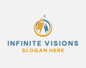 Visionary - People Leadership Success logo design