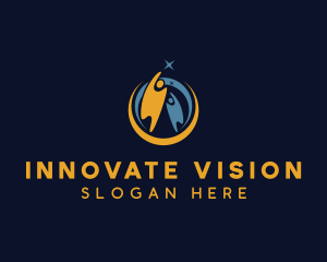 Visionary - People Leadership Success logo design