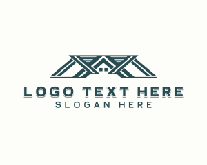 Repair - Roofing Construction Builder logo design