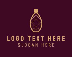 Eau De Cologne - Luxe Scent Bottle logo design