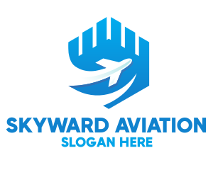 Pilot Aviation Shield logo design